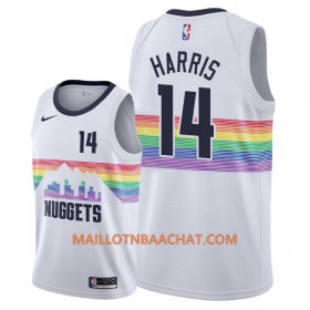 Maillot NBA Denver Nuggets Gary Harris 14 2018-19 Nike City Edition Blanc Swingman - Homme
